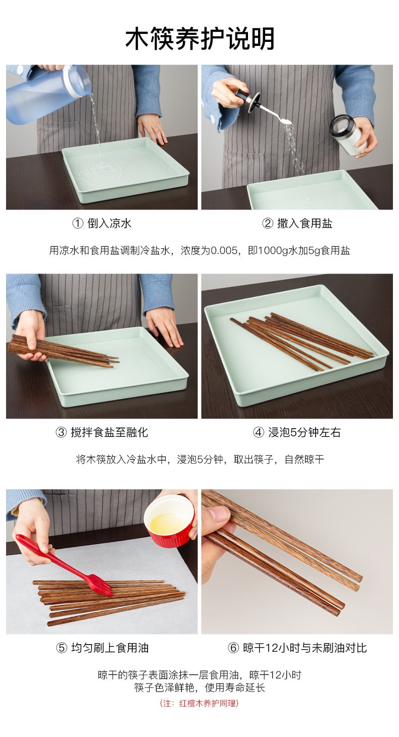 【中国直邮】 客满多 福字红檀木筷子礼盒家用筷子  10双/盒