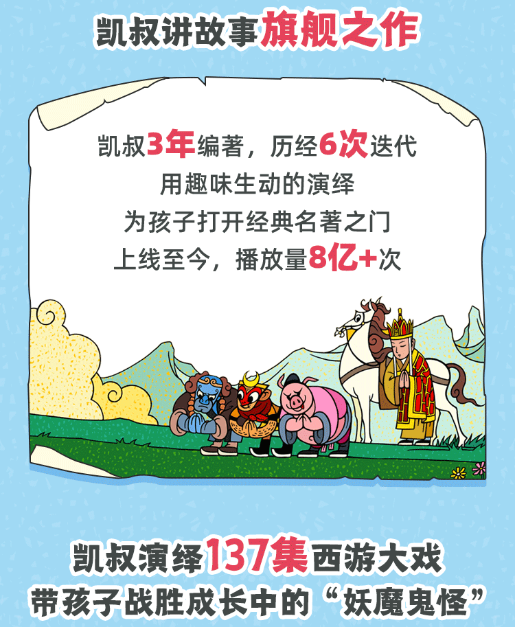 【中国直邮】凯叔讲故事 儿童益智玩具早教机故事机国学机 西游记全五部套装+蓝色故事煲