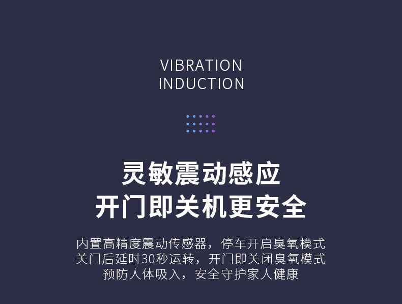 【中国直邮】EraClean世净 车载除味器除异味烟味车载空气净化器 紫灰色 CW-C02
