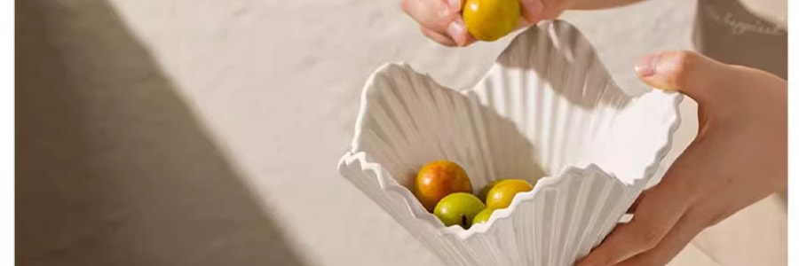 摩登主妇 创意水果沙拉碗 陶瓷碗水果盘 零食盘收纳盘 850ml
