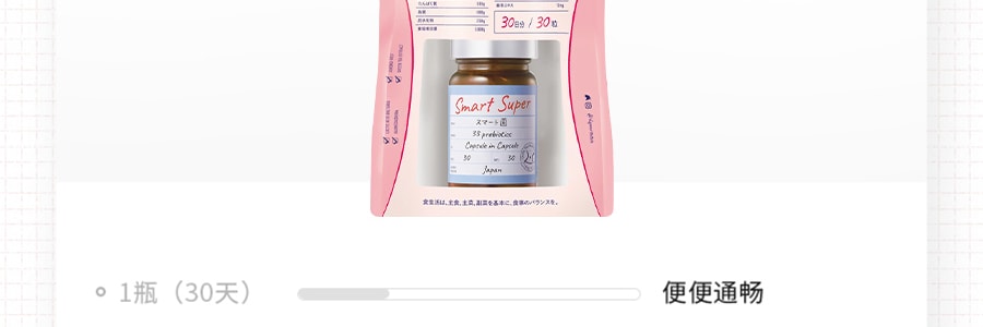 日本SVELTY丝蓓缇 Smart Super益生菌乳酸菌二重瘦酵素 30日份30粒