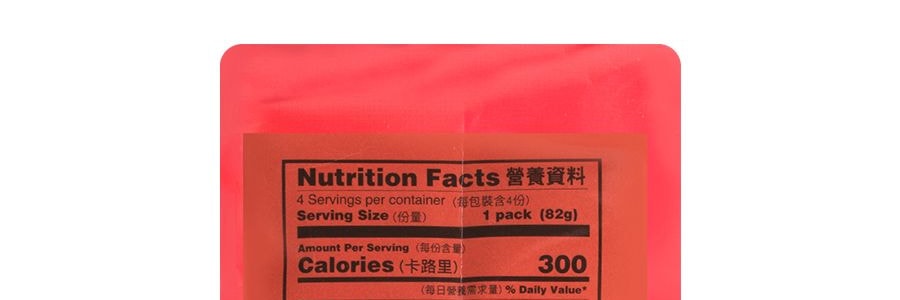 台灣曾 過海食味鮮本舖 非油炸 麻辣肉燥曾粉 乾濕兩吃 4包入 328g