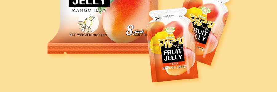 台灣皇族 天然果汁凍 芒果口味 8包入 160g