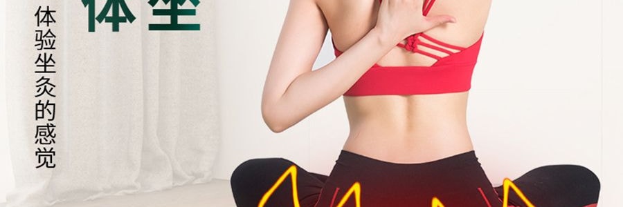 綠碎花艾灸坐墊 蒲團燻蒸儀坐灸墊盒 隨身灸家用臀部椅 盆宮寒艾炙器具凳【控溫】+薑盤+濾煙罩+艾柱54粒+鑷子+穴位圖 40*10cm