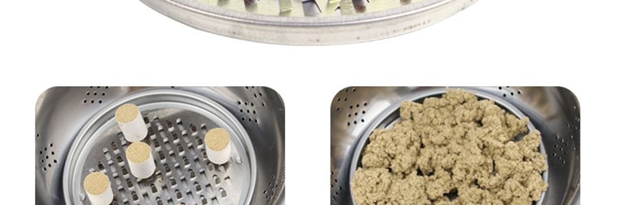 綠碎花艾灸坐墊 蒲團燻蒸儀坐灸墊盒 隨身灸家用臀部椅 盆宮寒艾炙器具凳【控溫】+薑盤+濾煙罩+艾柱54粒+鑷子+穴位圖 40*10cm