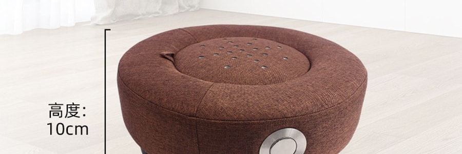 綠碎花艾灸坐墊 蒲團燻蒸儀坐灸墊盒 隨身灸家用臀部椅 盆宮寒艾炙器具凳【控溫】+薑盤+濾煙罩+艾柱54粒+鑷子+穴位圖 40*10cm