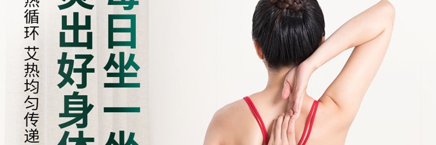 綠碎花艾灸坐墊 蒲團燻蒸儀坐灸墊盒 隨身灸家用臀部椅 盆宮寒艾炙器具凳【控溫】+薑盤+濾煙罩+艾柱54粒+鑷子+穴位圖 40*10cm