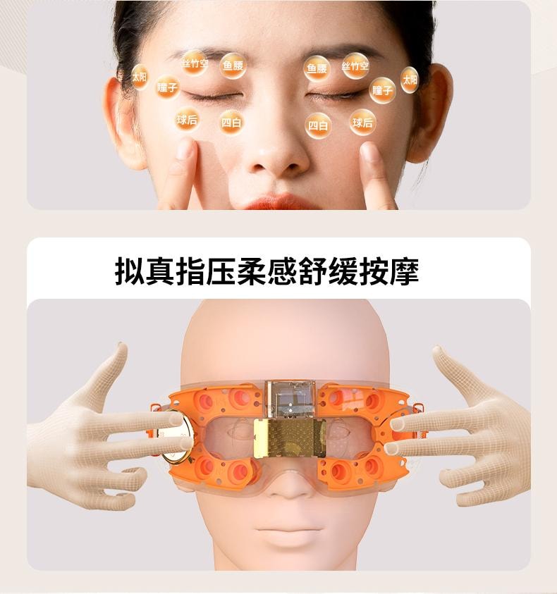  和正 新品首发【轮滑世界冠军郭丹代言品牌】 HEZHENG 蒸汽雾化眼部按摩器 白色 1件