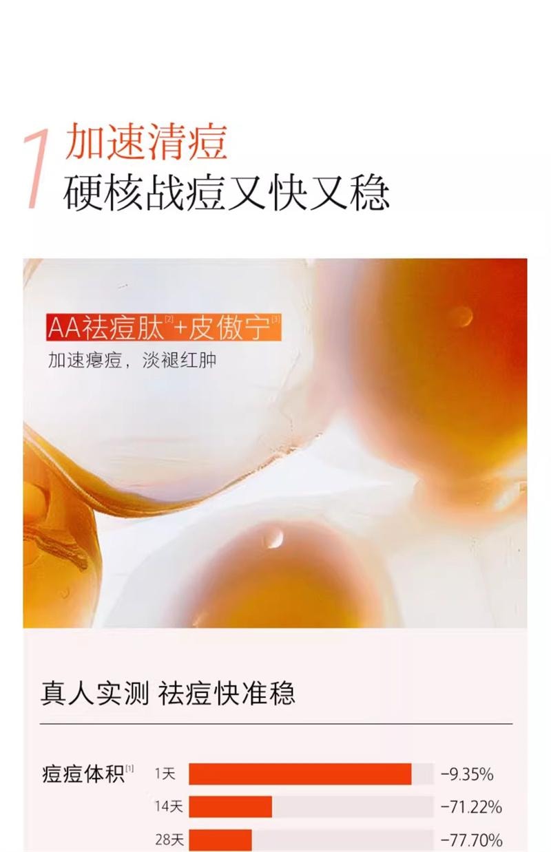 【中國直郵】 HomeFacialPro hfp祛痘修印精華液去淡化痘印淡斑美白修護保濕控油寡肽原液 15ml