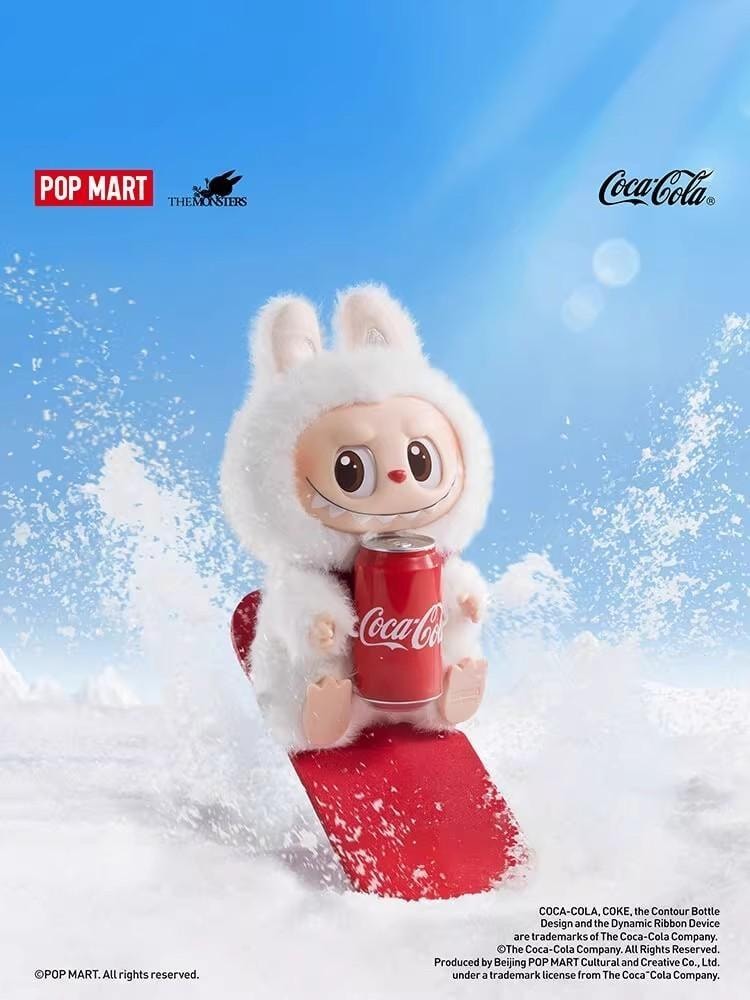 【中国直邮】 POP MART 泡泡玛特 拉布布LABUBU可口可乐系列搪胶脸盲盒 1个【官方正版】