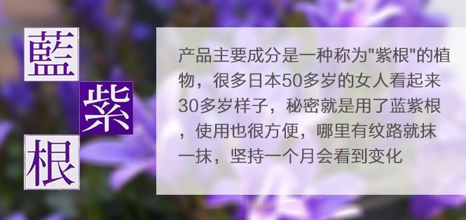 【日本直邮】日本超火蓝紫根颈膜 美白滋润 淡化细纹 减少年龄感 30g