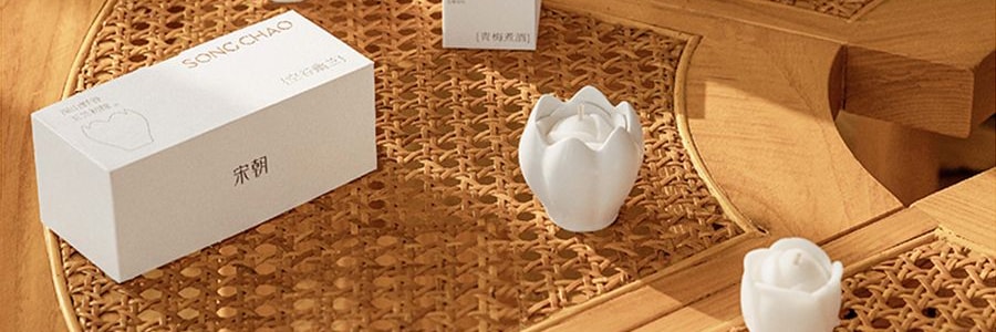 宋朝 雅集香薰蜡烛礼盒 香氛礼物 节日礼盒伴手礼 香薰蜡烛*7 融蜡器皿*1