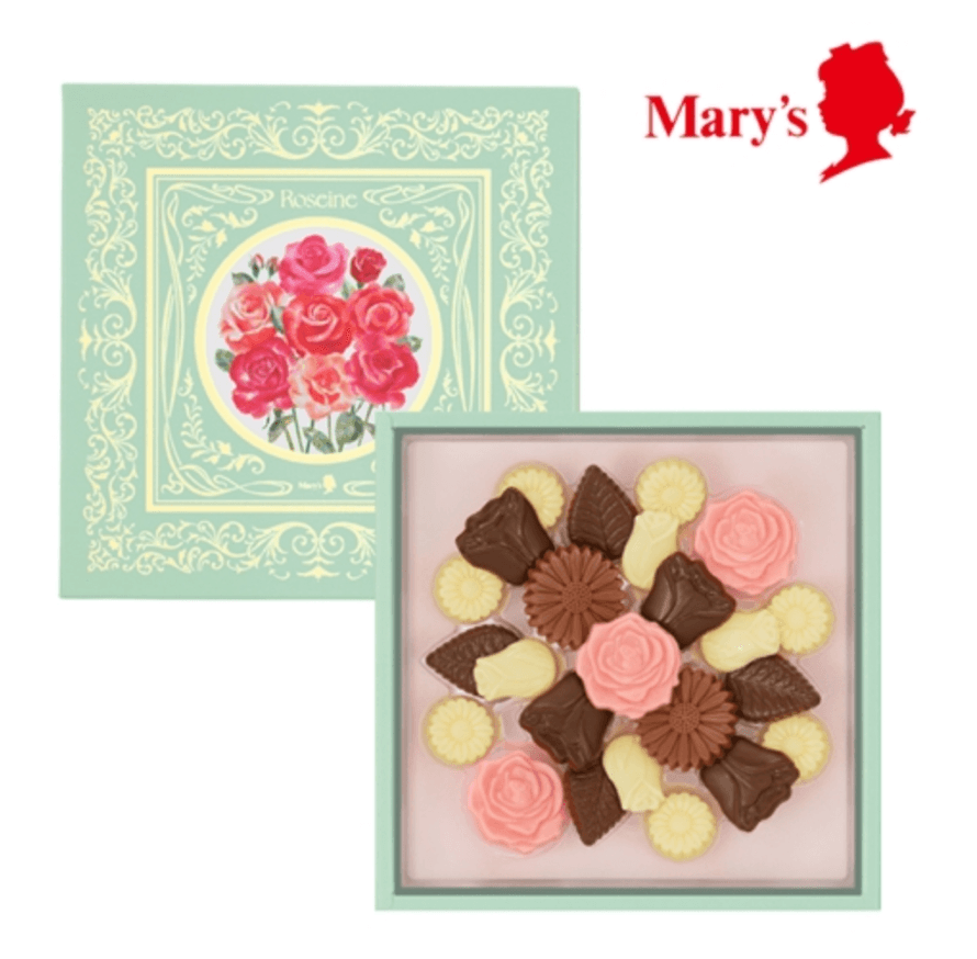【日本直邮】Mary‘s玛丽人气巧克力礼盒情人节限定花瓣巧克力片礼物首选 24枚入