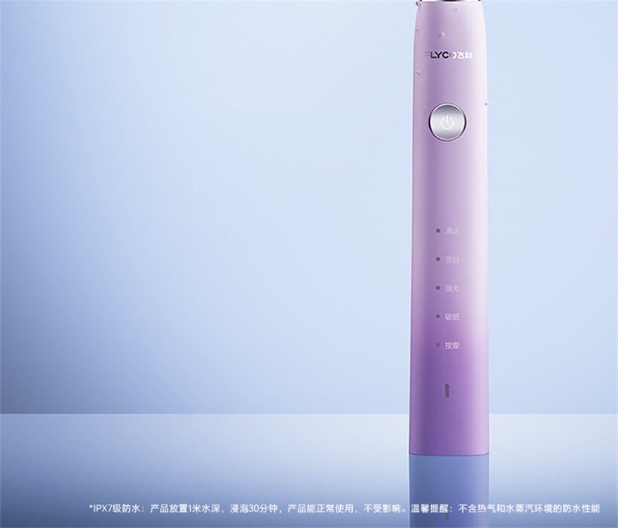 【中國直郵】飛科聲波電動牙刷情侶套裝充電式全自動 浪漫粉
