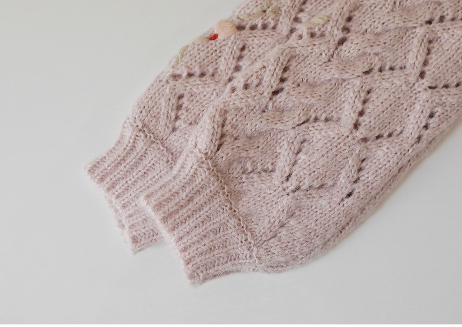 Knit pink free size