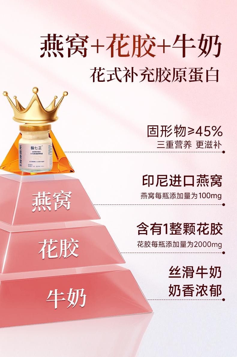 1-Week Pack: Instant Bird's Nest & Fish Maw Stewed Milk (6x70g) 420g| Indonesian Bird's Nest & Whole White Fish Maw | 121°C Stewed, Ready-to-Eat Elixir for Skin & Maternal Health