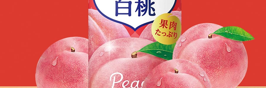 日本FUJIYA不二家 NECTAR 果肉白桃果汁 25%真实果汁 380ml