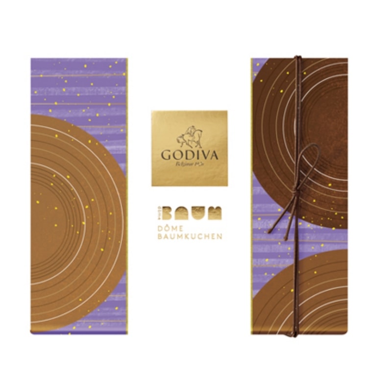 【日本直郵】日本高級巧克力GODIVA 冬季限定 黑蜜年輪蛋糕球 4枚裝