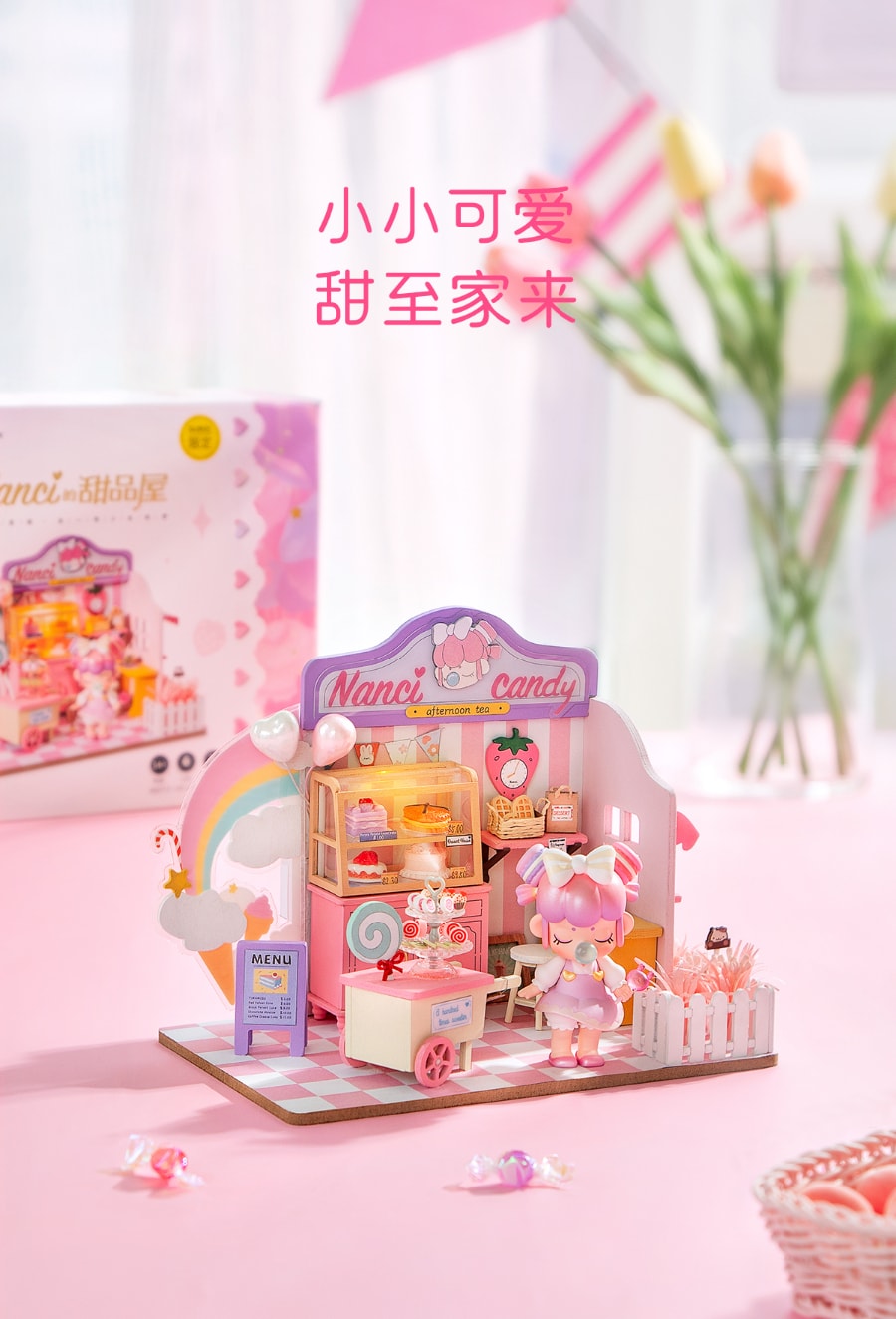 若来ROLIFE Nanci囡茜的甜品屋限定DIY异色马卡龙盲盒少女心摆件 1盒