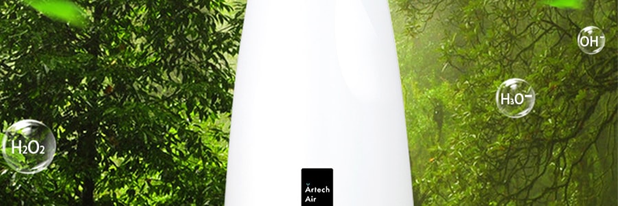 ARTECH AIR 家用式空间空气净化器 高效分解甲醛甲苯氨气硫化物等 ARH-050-WH 白色