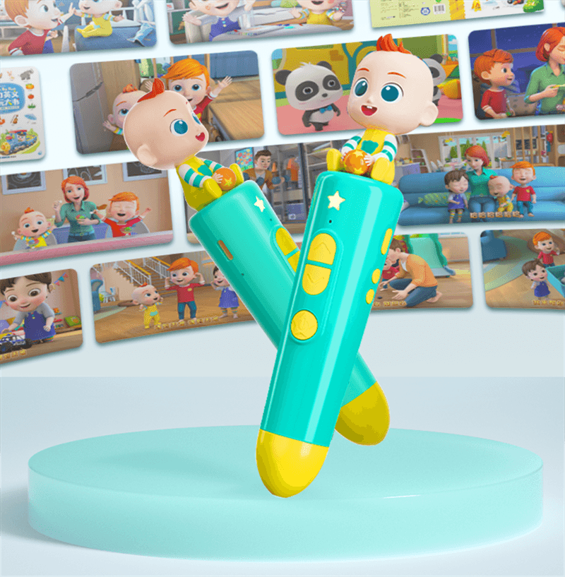 【中国直邮】 宝宝巴士 赳赳JoJo点读笔幼儿儿童早教机玩具 点读笔+启蒙认知大百科套装