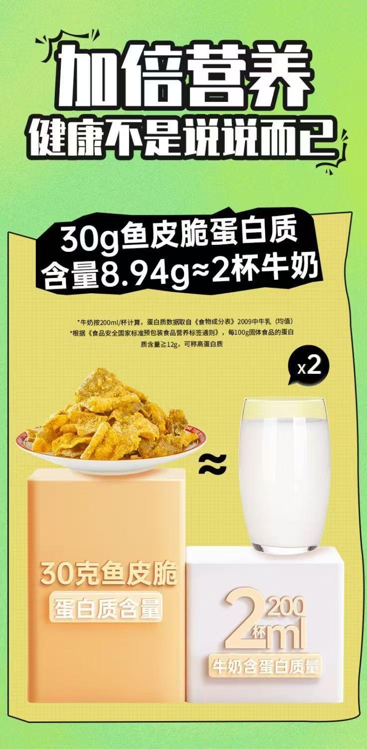 卜奇脆 香酥魚皮 川香麻辣味 進口高蛋白巴沙魚皮 酥脆直擊味蕾 30g