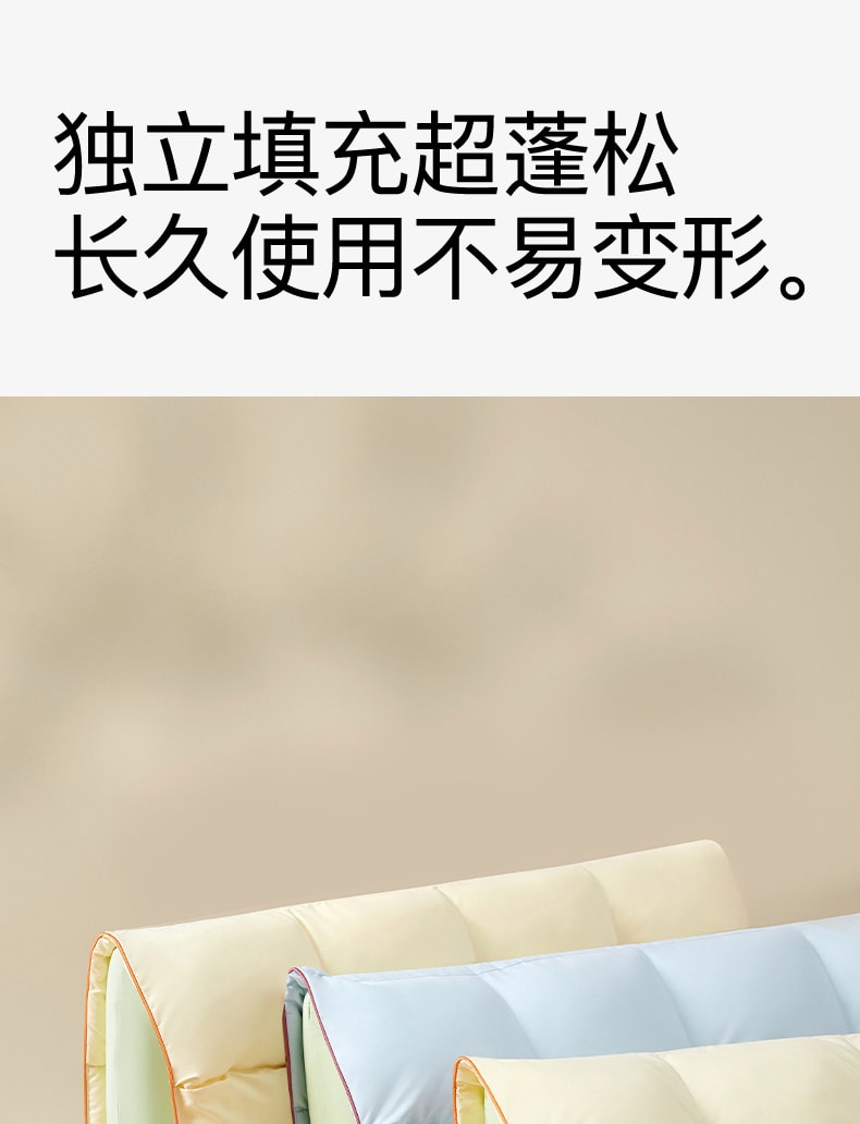 中國拉芙菲爾奶蓋枕睡眠助眠專用護頸椎枕分區慢回彈記憶棉枕頭