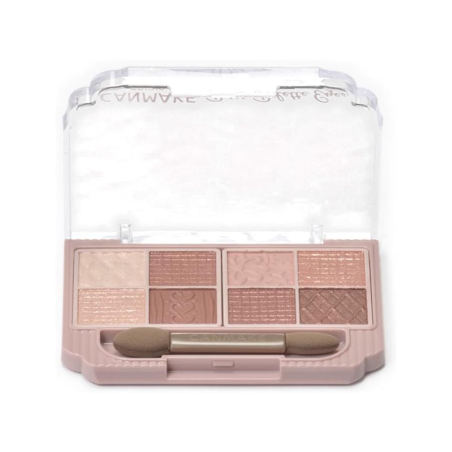 【日本直郵】日本 CANMAKE 井田 八色眼影盤 浮雕八宮格珠光 04號 杏仁布丁大地盤