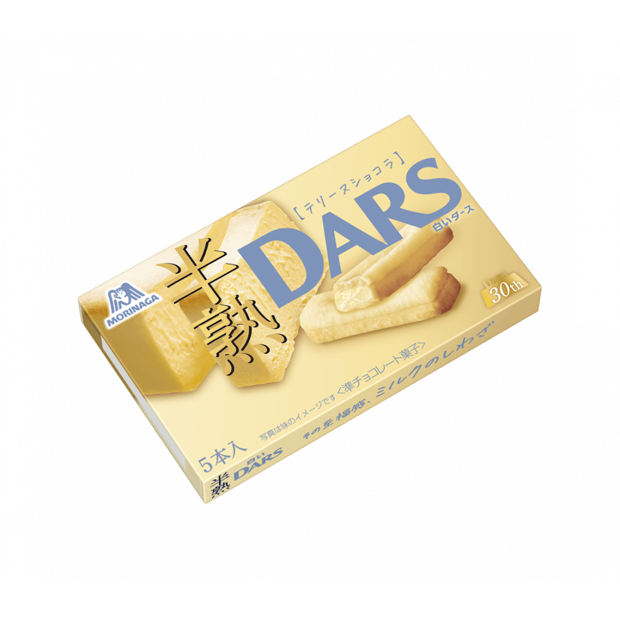 【日本直邮】MORINAGA森永 DARS 丝滑细腻半熟白巧克力 5条