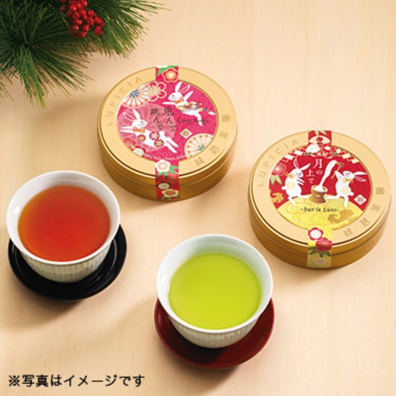 【日本直邮】 日本LUPICIA绿碧茶园 2023年兔年限定 天干地支茶组合装 红茶+绿茶组合各50g