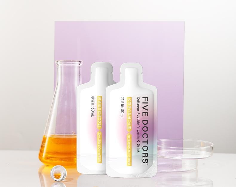 五个女博士 胶原蛋白肽维c饮2.0-小分子促进胶原吸收便携装30ml*3袋入