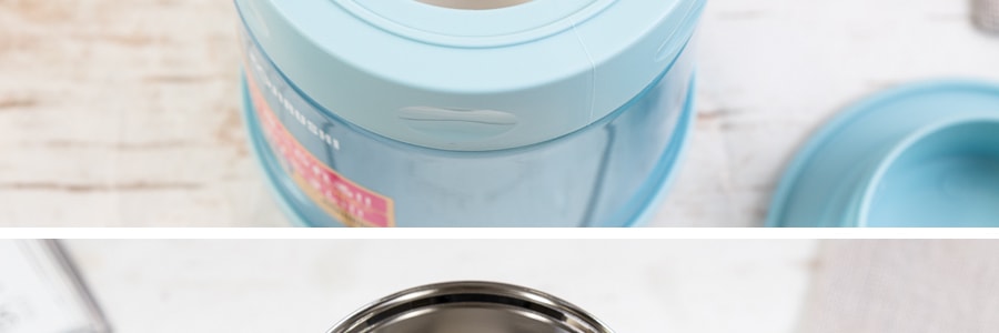日本ZOJIRUSHI像印 不鏽鋼真空保冷保溫烤燒杯 #藍色 350ml SW-EAE35-AB