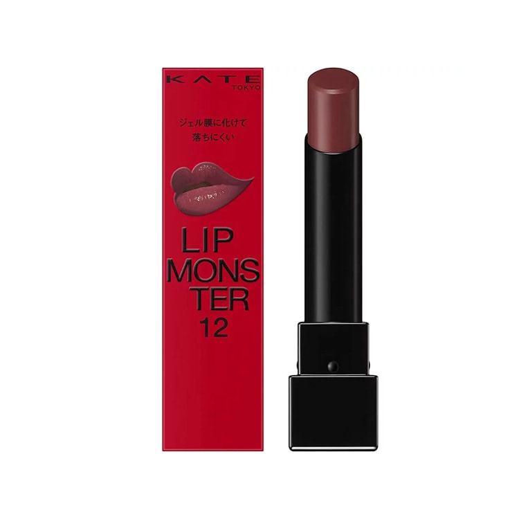 【日本直效郵件】KATE 凱朵 LIP MONSTER 盈潤保濕怪獸唇膏 #12