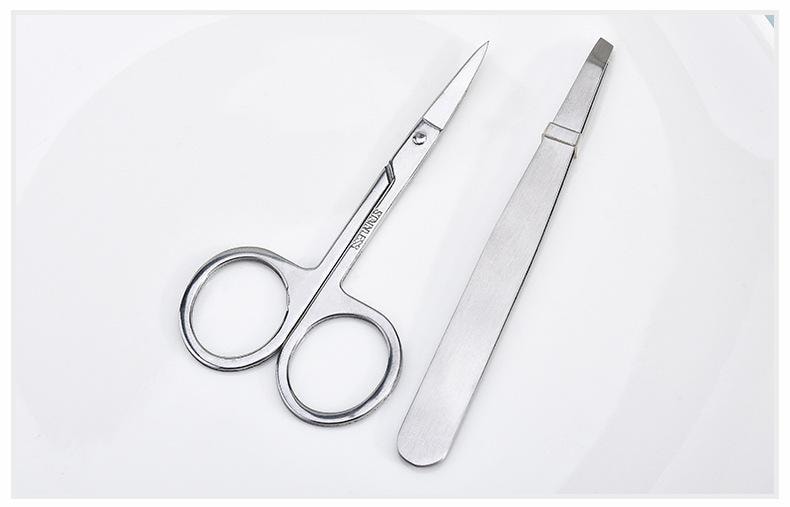 瑪莉安 【官方授權旗艦店】 不鏽鋼美容剪和眉夾組合套裝 拔毛剪假睫毛雙眼皮貼 好幫手