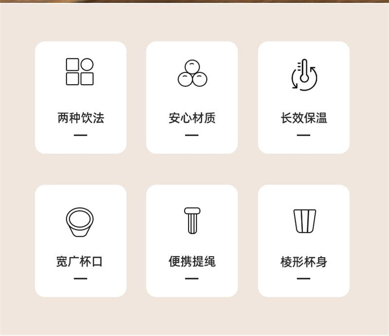 【中国直邮】 九阳 保温杯陶瓷内胆咖啡杯304不锈钢水杯男女 330ML白色 1个装