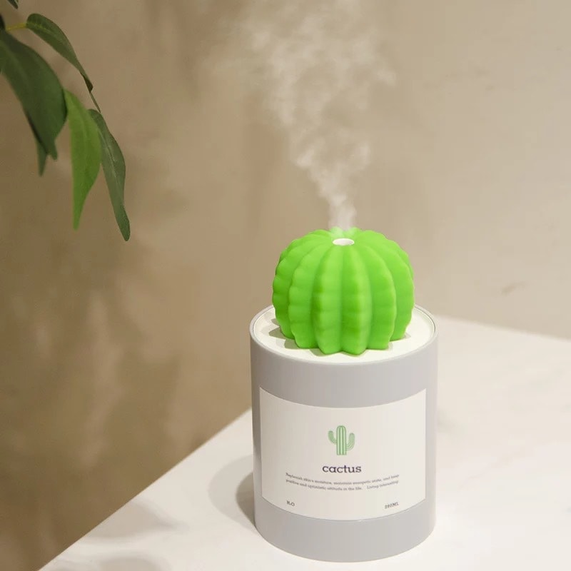 Portable Cactus Humidifier - Grey