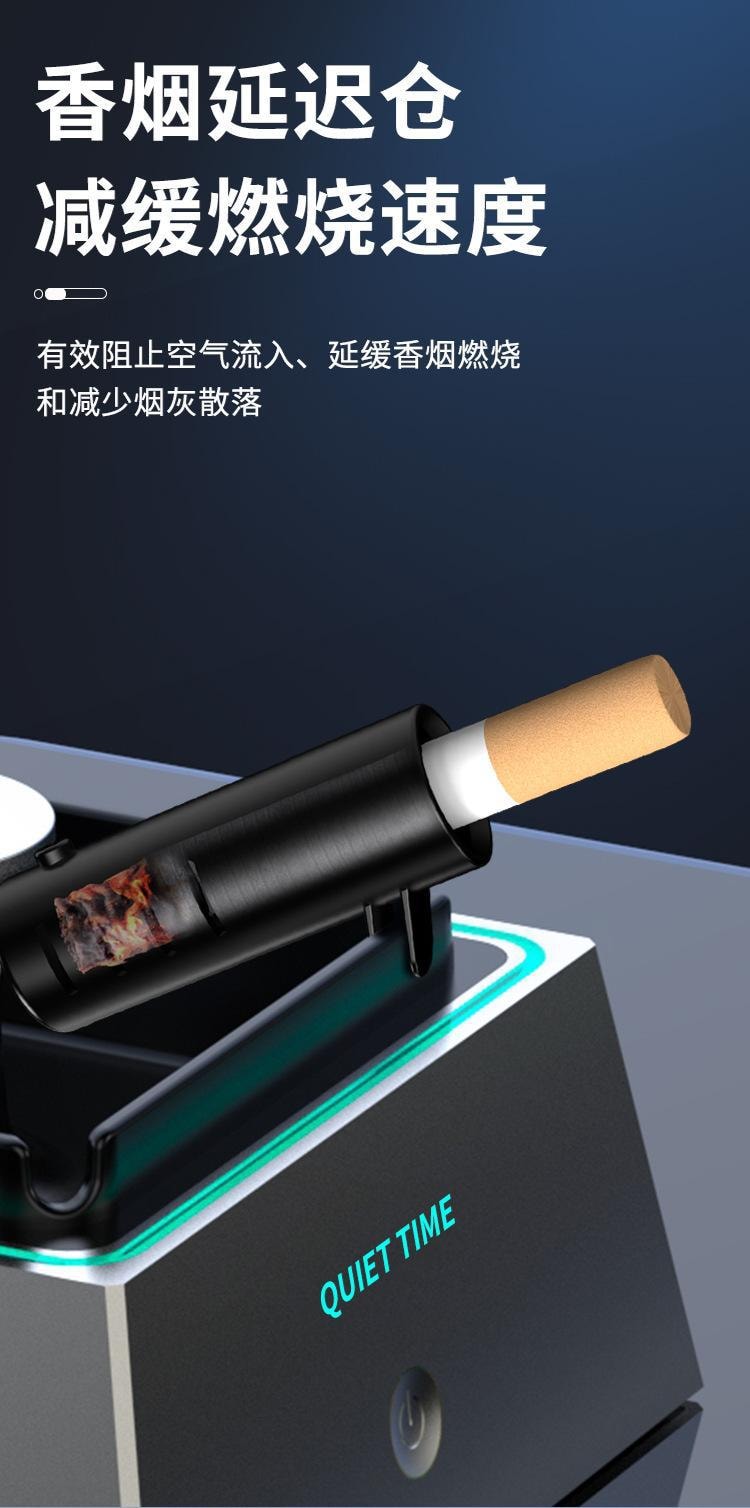【中国直邮】什意|USB烟灰缸净化器 TS-20 黑色