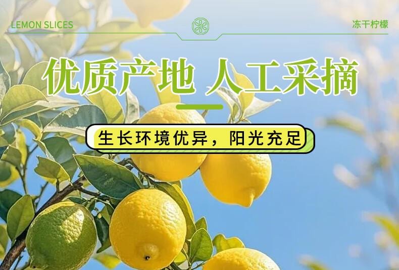 【中国直邮】 蜀风雅香 贡小主 冻干柠檬片 养生 水果茶 45片 135g