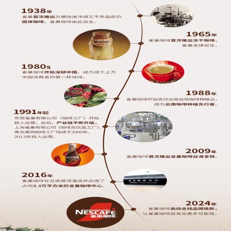 【中国直邮】 雀巢中国 咖啡粉1+2特浓速溶三合一尝鲜装冲调饮品7条91g