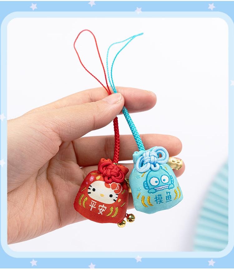 【中国直邮】 日本 SANRIO 纳福福袋挂件 钥匙扣 可爱 好运 礼物 萌宠 车载 包包 手机-大耳狗1个