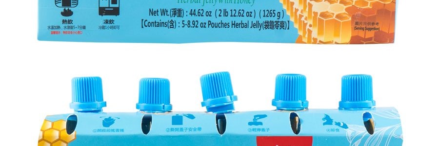生和堂 唧唧龜苓爽 特濃蜂蜜味 5袋入 1265g