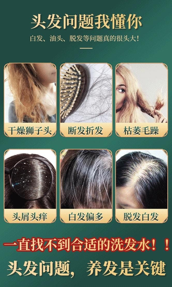 【中国直邮】 北京同仁堂 何首乌侧柏叶植萃洗发水人参根 植萃呵护 养出秀发300ml/瓶