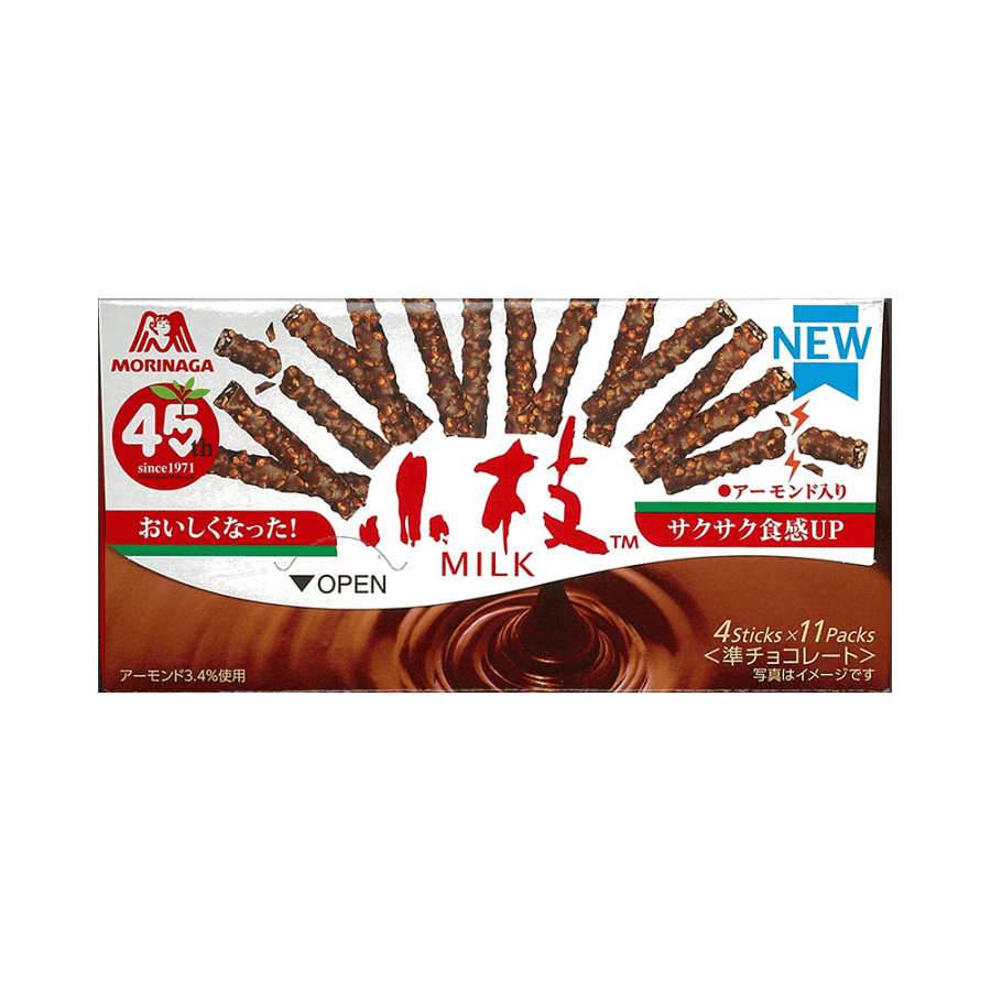 [日本直邮] MORINAGA 森永制果 Baby小枝 牛奶巧克力棒 盒装 32g