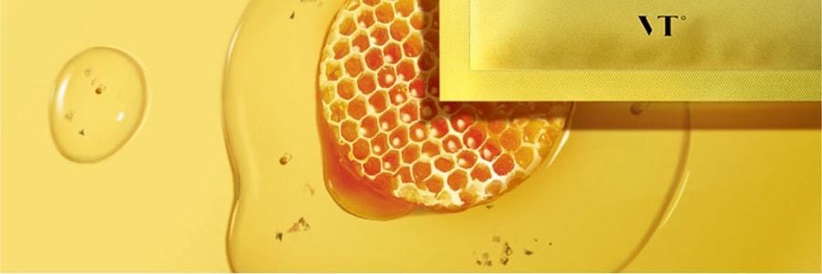 韓國VT薇締 黃金蜂蜜復原蜜抗初老面膜 祛黃提亮補水保濕抗氧化 6片入【全網最低】
