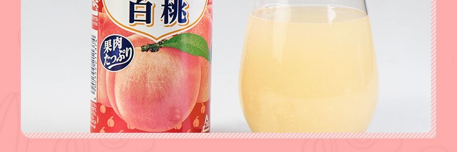 日本FUJIYA不二家 白桃果汁 罐裝 380g