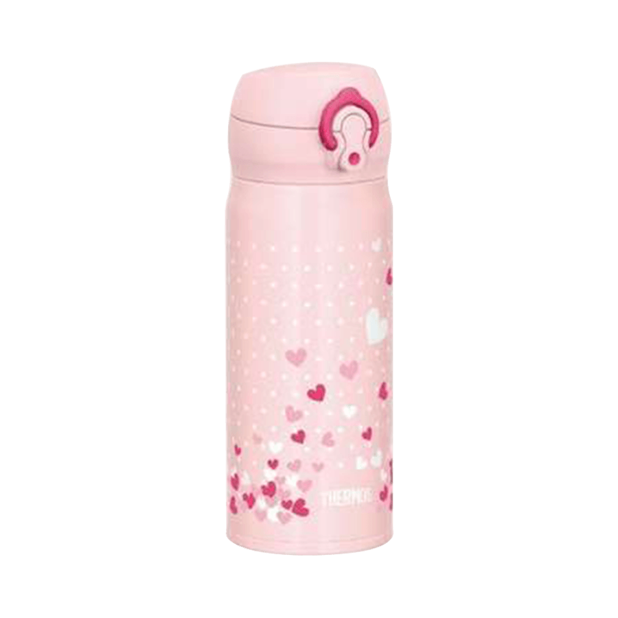 Vacuum insulated Stainless Steel Water Bottle Pink Heart 400ml
