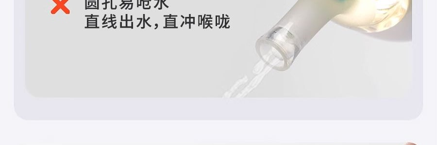 THYSEED世喜 兒童吸管杯 學飲水杯 重力球防漏 1-2歲以上 帶翻蓋 300ml