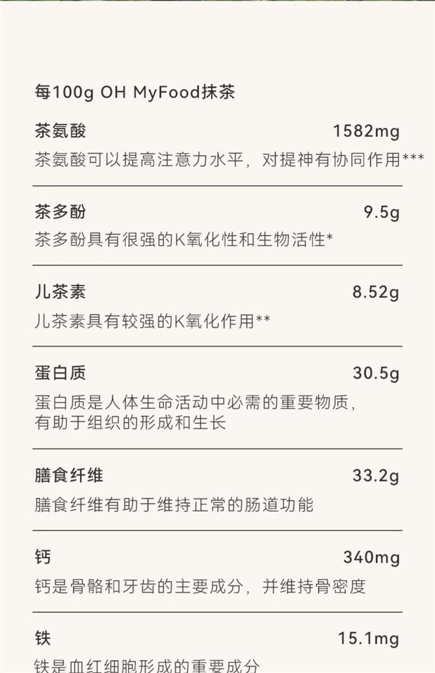 【中国直邮】 哦唛福 纯抹茶粉 高蛋白质 茶氨酸冲饮烘焙拿铁奶茶店专用便携装 1.5g*10条/盒