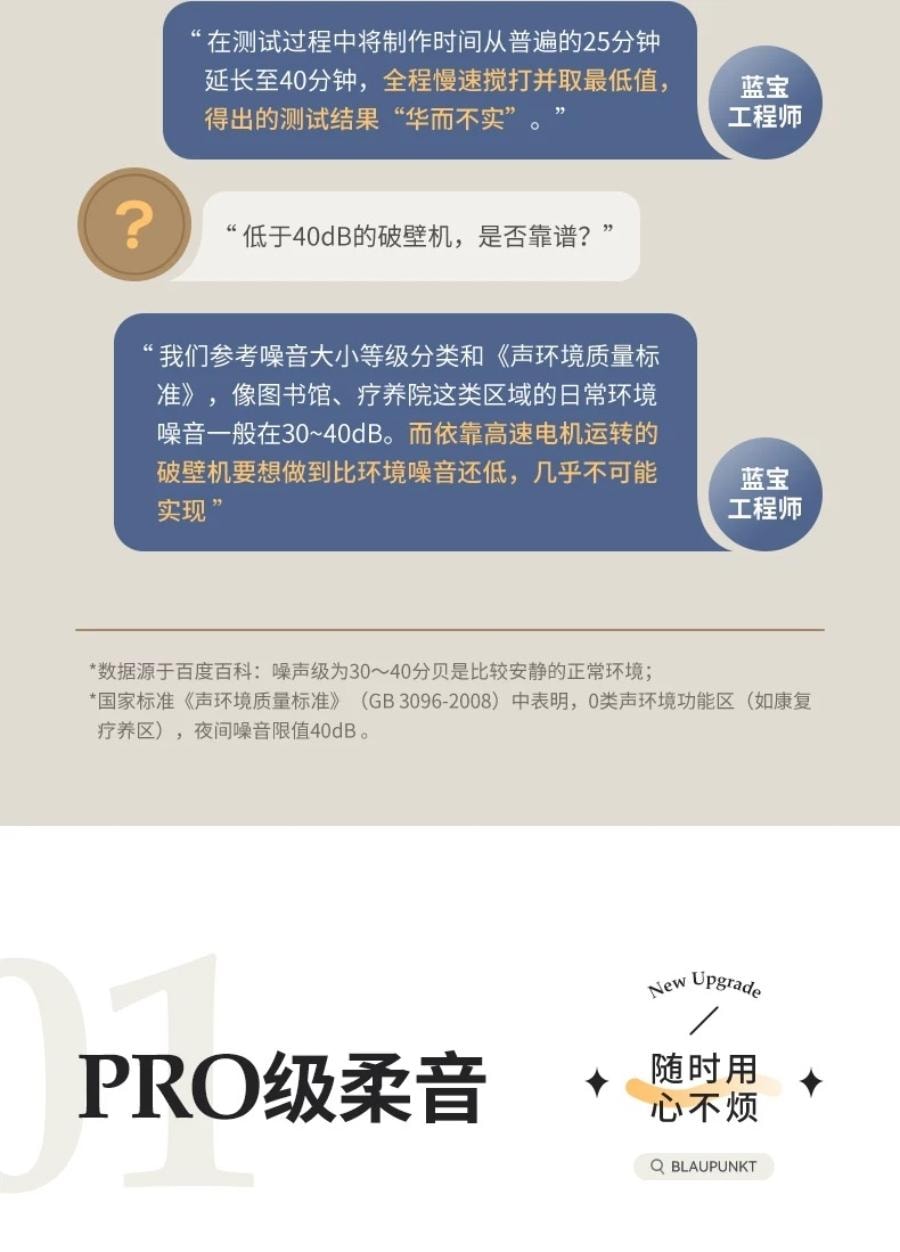 加拿大直郵藍寶同款北美電壓Poros柔音破壁機豆漿機升級版1.6L大容量 46dB超靜音 升級鈦塗層更耐用 高溫烘乾更放心