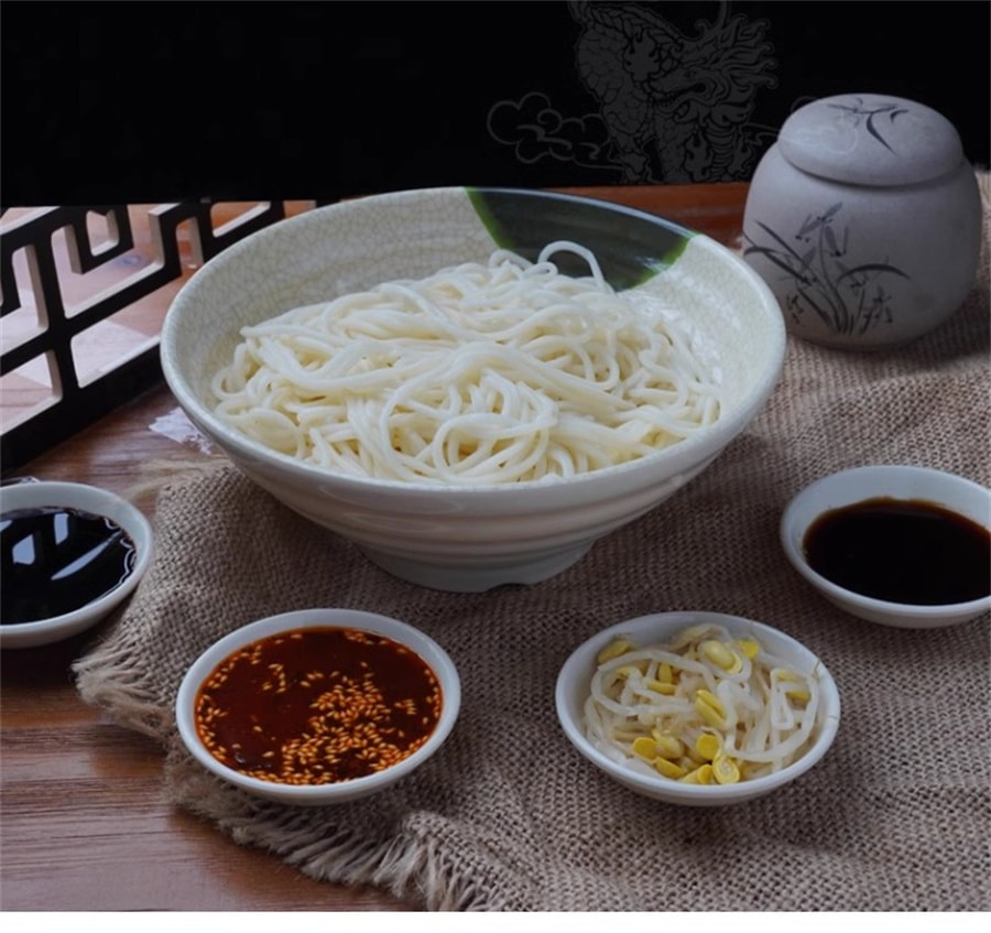 【中国直邮】麻六记 凉面半干面水煮面拌面面条劲道方便速食袋装 280g/袋